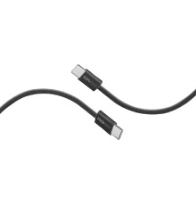 Кабель Promate USB Type-C - USB Type-C (M/M), 3 A, 60 W, 1.2 м, EcoLine-CC120 Black (ecoline-cc120.black)