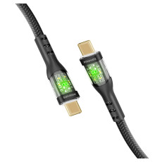 Кабель Promate USB Type-C - USB Type-C (M/M), 3 A, 60 W, 2 м, TransLine-CC200 Black (transline-cc200.black)