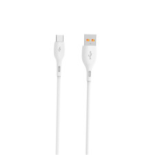 Кабель SkyDolphin S22T Soft Silicone USB - USB Type-C (M/M), 1 м, White (SDUSB-000602)