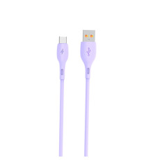 Кабель SkyDolphin S22T Soft Silicone USB - USB Type-C (M/M), 1 м, Violet (SDUSB-000603)