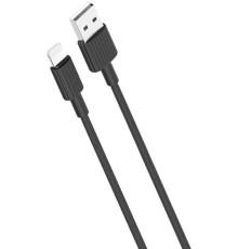 Кабель XO NB156 USB - Lightning (M/M), 1 м, Black (NB156-L-1-BK)