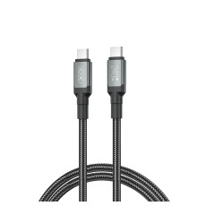 Кабель XO NBQ264A-CC USB Type-C - USB Type-C (M/M), 1 м, Black (NB-Q264A-CC.black)