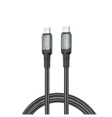 Кабель XO USB Type-C - USB Type-C (M/M), 5А, 240W, 2 м, Black (NB-Q264B-CC.black)