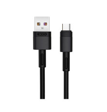Кабель XO USB - USB Type-C (M/M), 5А, 1 м, Black (NB-Q166-AС.black)