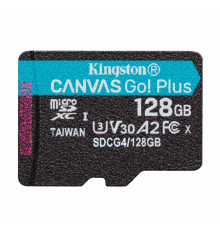 Карта памяти MicroSDXC  128GB UHS-I/U3 Class 10 Kingston Canvas Go! Plus R200/W200MB/s (SDCG4/128GBSP)