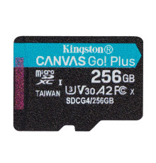 Карта памяти MicroSDXC  256GB UHS-I/U3 Class 10 Kingston Canvas Go! Plus R200/W160MB/s (SDCG4/256GBSP)