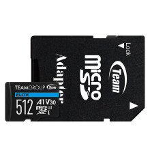Карта памяти MicroSDXC 512GB UHS-I/U3 Class 10 Team Elite (TEAUSDX512GIV30A103)