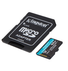 Карта памяти MicroSDXC   64GB UHS-I/U3 Class 10 Kingston Canvas Go! Plus R200/W200MB/s + SD-адаптер (SDCG4/64GB)