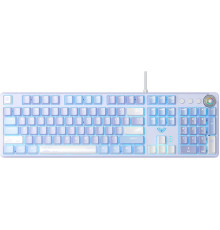 Клавіатура Aula Mechanical F2088 PRO White/Violet, plus 9 Purple keys KRGD blue (6948391234915)