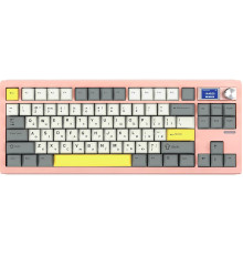 Клавиатура беспроводная Epomaker Shadow-S TKL Wisteria Linear Switch Hot-Swap (2.4G/BT/USB) LCD Screen RGB UA Pink (SHS-P-WL)
