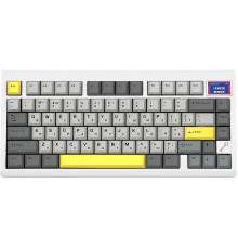 Клавіатура бездротова Epomaker TH80 Pro V2 75% Wisteria Tactile Switch Hot-Swap (2.4G/BT/USB) LCD Screen RGB UA White (TH80-PROV2-W-WT)