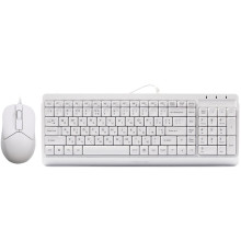 Комплект (клавіатура, миша) A4Tech F1512 White