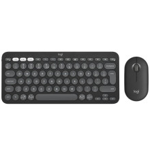 Комплект (клавиатура, мышь) беспроводной Logitech Pebble 2 Combo for Mac Graphite (920-012244)