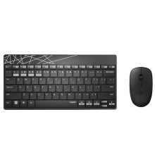 Комплект (клавиатура, мышь) беспроводной Rapoo 8000M Wireless Black