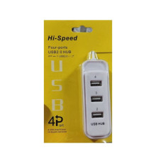 Концентратор USB 2.0 Atcom TD4006 4хUSB2.0 White (AT10726)