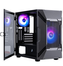 Корпус 1stPlayer D3-A-BK-1F7-14-1F7 Black без БЖ
