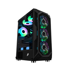 Корпус 1stPlayer X6-4F1 Black без БЖ
