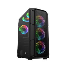 Корпус 1stPlayer XF-BK-4F7 Black без БЖ