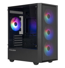Корпус Prologix E107 Tempered Glass Black без БЖ