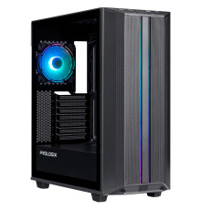 Корпус Prologix E122 Tempered Glass&Mesh Black