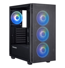 Корпус Prologix E123 Tempered Glass&Mesh Black