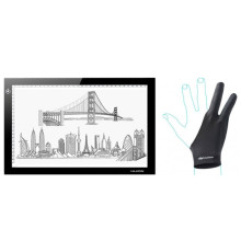 LED планшет (светокопировальный) Huion L4S + перчатка