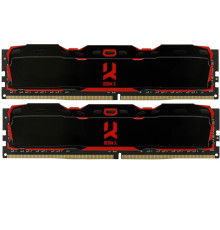 Модуль пам`ятi DDR4 2x8GB/2666 Goodram Iridium X Black (IR-X2666D464L16S/16GDC)