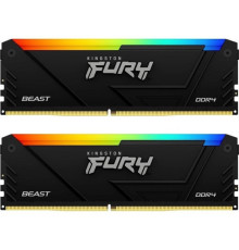 Модуль пам`яті DDR4 2x8GB/3200 Kingston Fury Beast RGB (KF432C16BB2AK2/16)