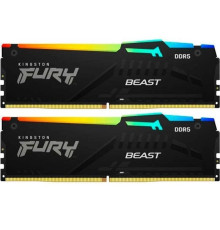Модуль пам`яті DDR5 2x8GB/5600 Kingston Fury Beast RGB Black (KF556C36BBEAK2-16)