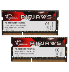 Модуль пам`ятi SO-DIMM 2x8GB/1600 1,35V DDR3L G.Skill Ripjaws (F3-1600C9D-16GRSL)