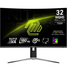 Монiтор MSI 31.5"MAG 32CQ6PF VA Black Curved 180Hz