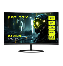 Монітор Prologix Gaming 27" GM2724C VA Black Curved 180Hz