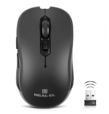 Мышь беспроводная REAL-EL RM-331W Black