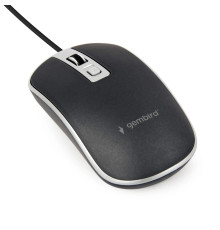 Миша Gembird MUS-4B-06-BS Black/Silver