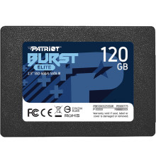 Накопичувач SSD  120GB Patriot Burst Elite 2.5" SATAIII TLC (PBE120GS25SSDR)
