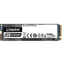 Накопичувач SSD 1TB M.2 NVMe Kingston KC2500 M.2 2280 PCIe 3.0 x4 3D TLC (SKC2500M8/1000G)