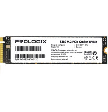 Накопичувач SSD  256GB Prologix S380 M.2 2280 PCIe 3.0 x4 NVMe TLC (PRO256GS380)