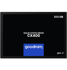 Накопичувач SSD  512GB Goodram CX400 Gen.2 2.5" SATAIII 3D TLC (SSDPR-CX400-512-G2)