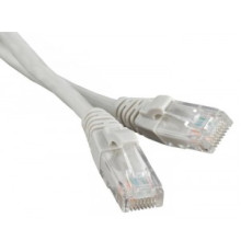 Патч-корд литой, UTP, RJ45, Cat.5e, 1м, серый