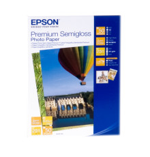 Фотобумага EPSON Premium Semiglossy Photo Paper полуглянцевая 251г/м2 10х15см 50л (C13S041765)