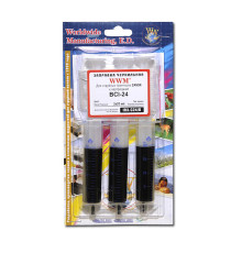 Заправний набір WWM CANON BCI-24 Black (3*20 ml) IR3.C24/B