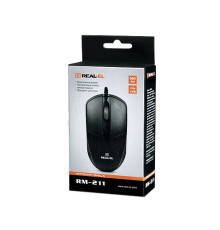 Миша REAL-EL RM-211 Black USB