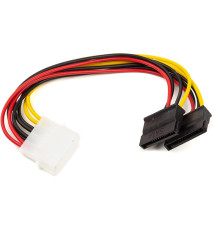 Перехідник живлення PowerPlant Molex - 2 SATA 0.15 м (CA913060)