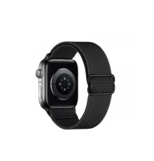 Ремінець Hoco WA04 Nylon Loop для Apple Watch 42mm/44mm/45mm/49mm Black (WA04-42/49B)