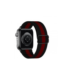 Ремінець Hoco WA04 Nylon Loop для Apple Watch 42mm/44mm/45mm/49mm Black/Red (WA04-42/49BR)