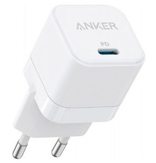 Мережевий зарядний пристрій Anker PowerPort III White, 20W USB Type-C (A2149G21)