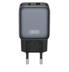 Мережевий зарядний пристрій XO L154 (1USB-С, 1USB, 3А) PD, QC 3.0 Black (L154.black)