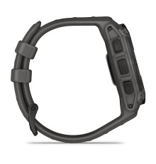 Смарт-годинник Garmin Instinct E 45 mm Black with Charcoal Silicone Band (010-02933-13)