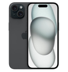 Смартфон Apple iPhone 15 128GB A3090 Black (MTP03RX/A)