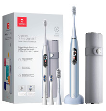Розумна зубна електрощітка Oclean X Pro Digital Set Electric Toothbrush Glamour Silver (6970810552584)
